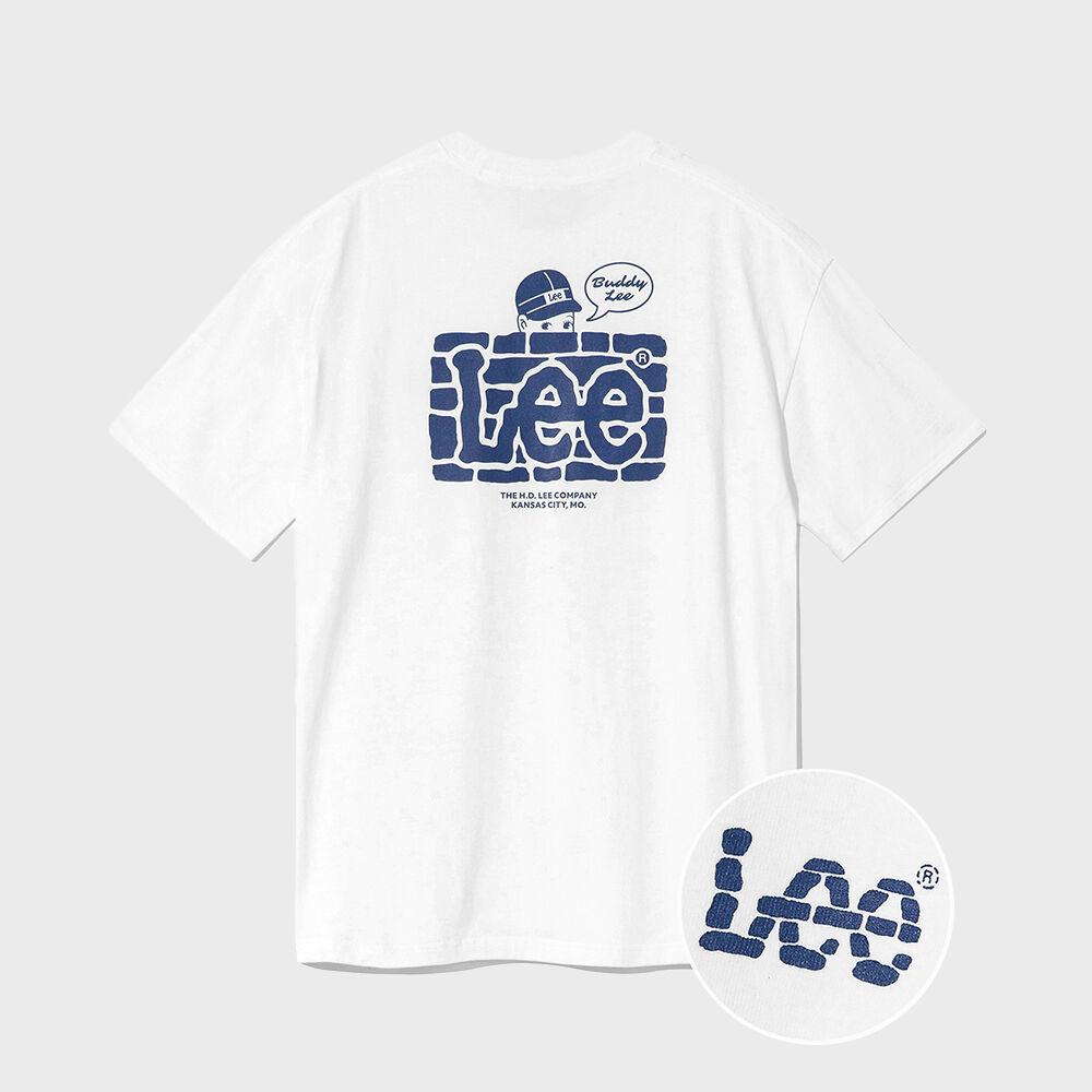 버디리 브릭 그래픽 티셔츠 화이트