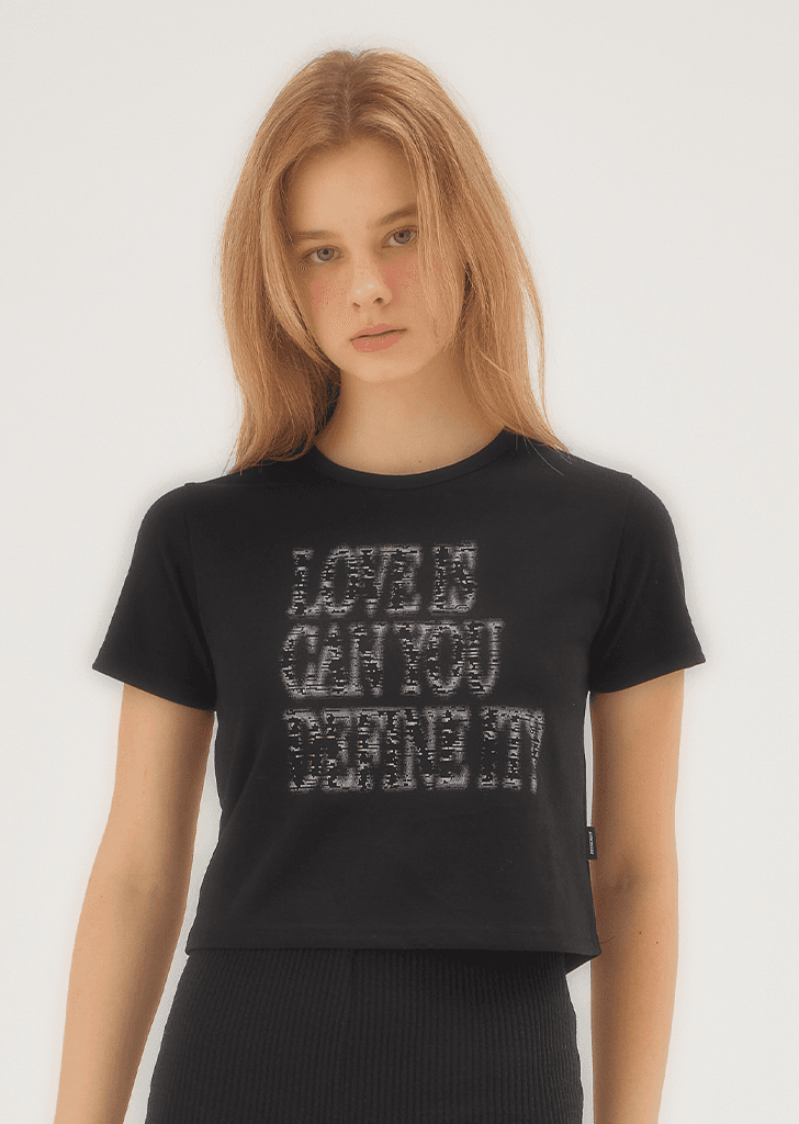 L.C.D Crop Tee (Black)