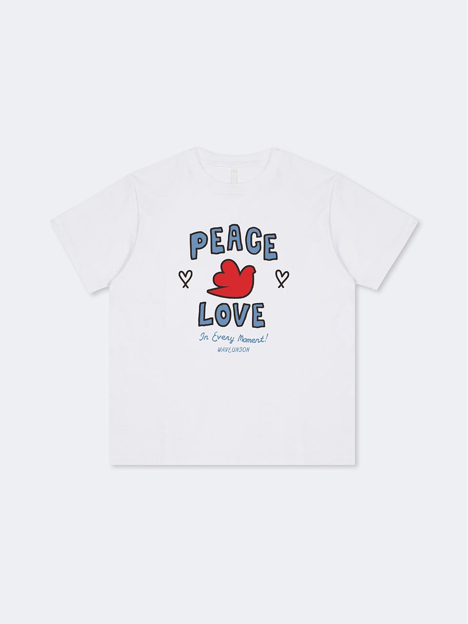 Doodle dove T-shirt white