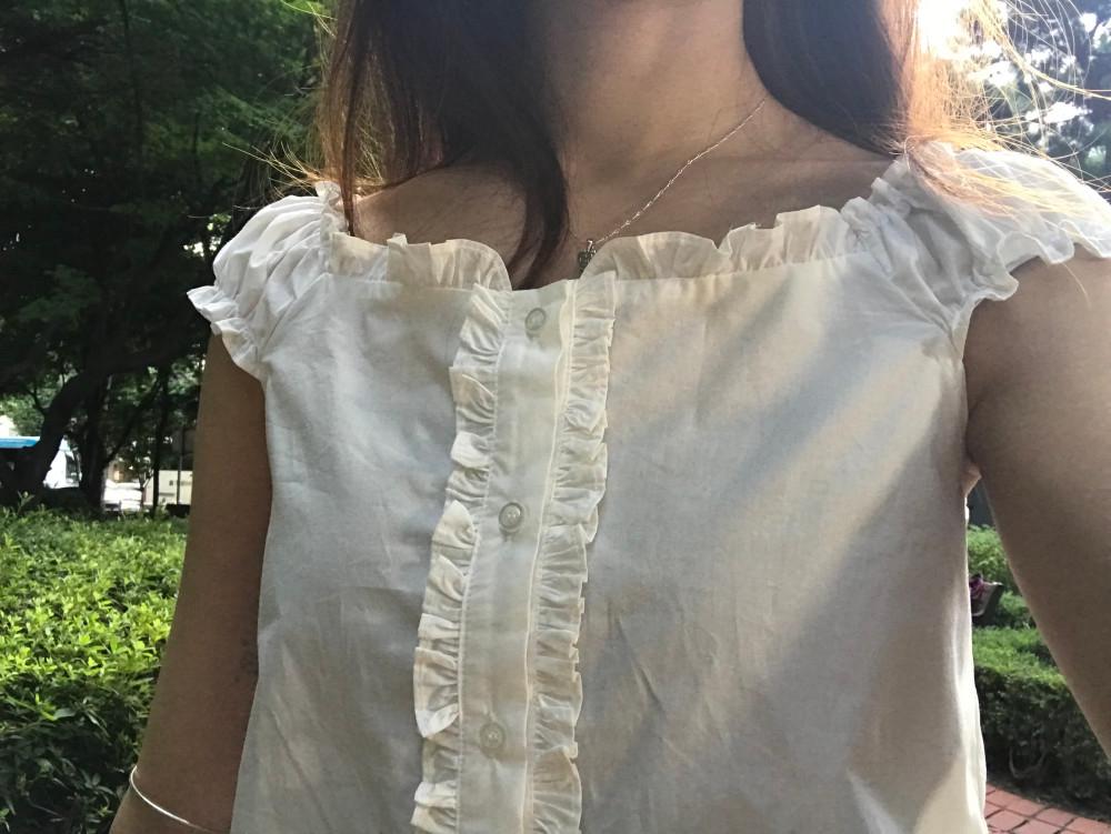 2 WAY FRILL BLOUSE (3color)