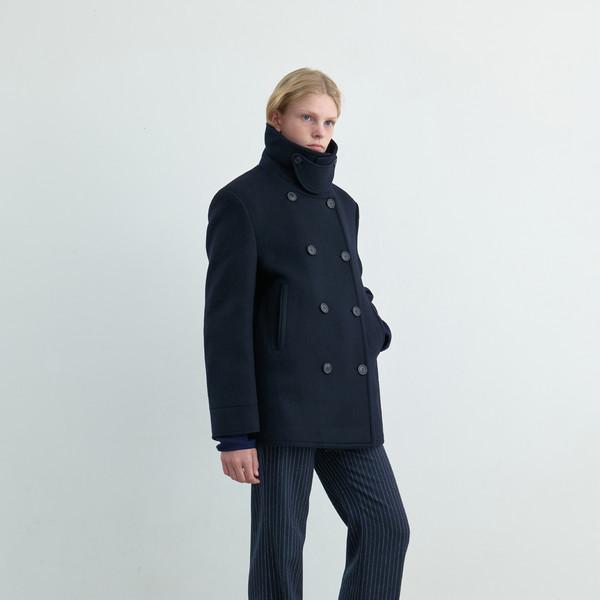 [EXCLUSIVE] REFINED PEA COAT _ D/NAVY