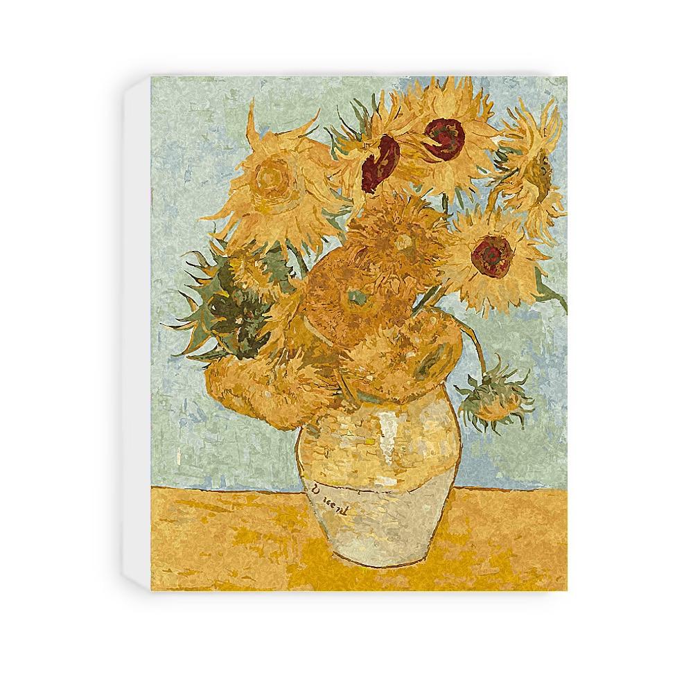 Vase with Twelve Sunflowers