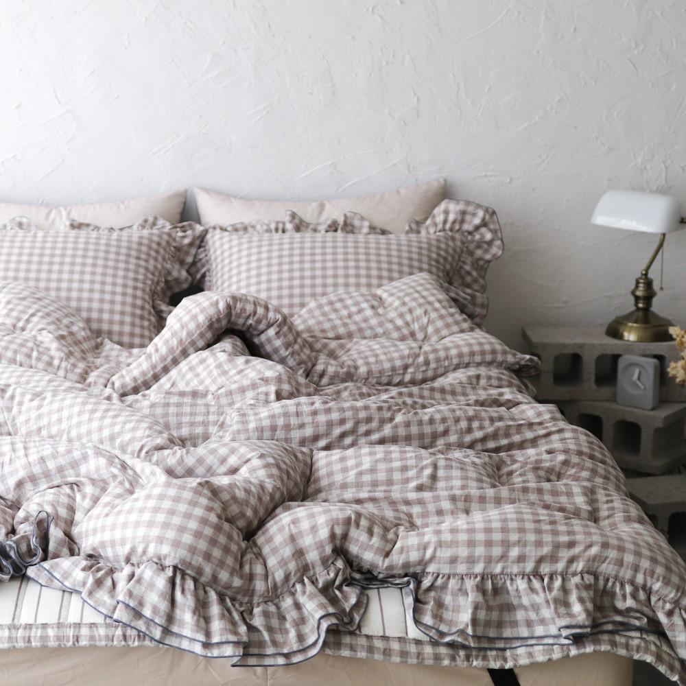 차렵이불 멜로우캉캉 순면 프릴이불 호텔식 침구