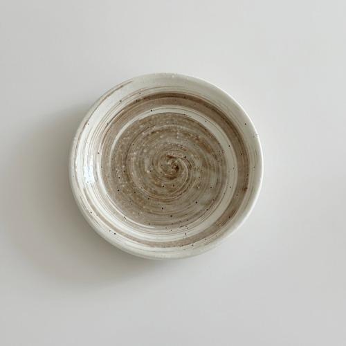 4월17일까지 10% 할인!  밀크 브라운 접시-14cm