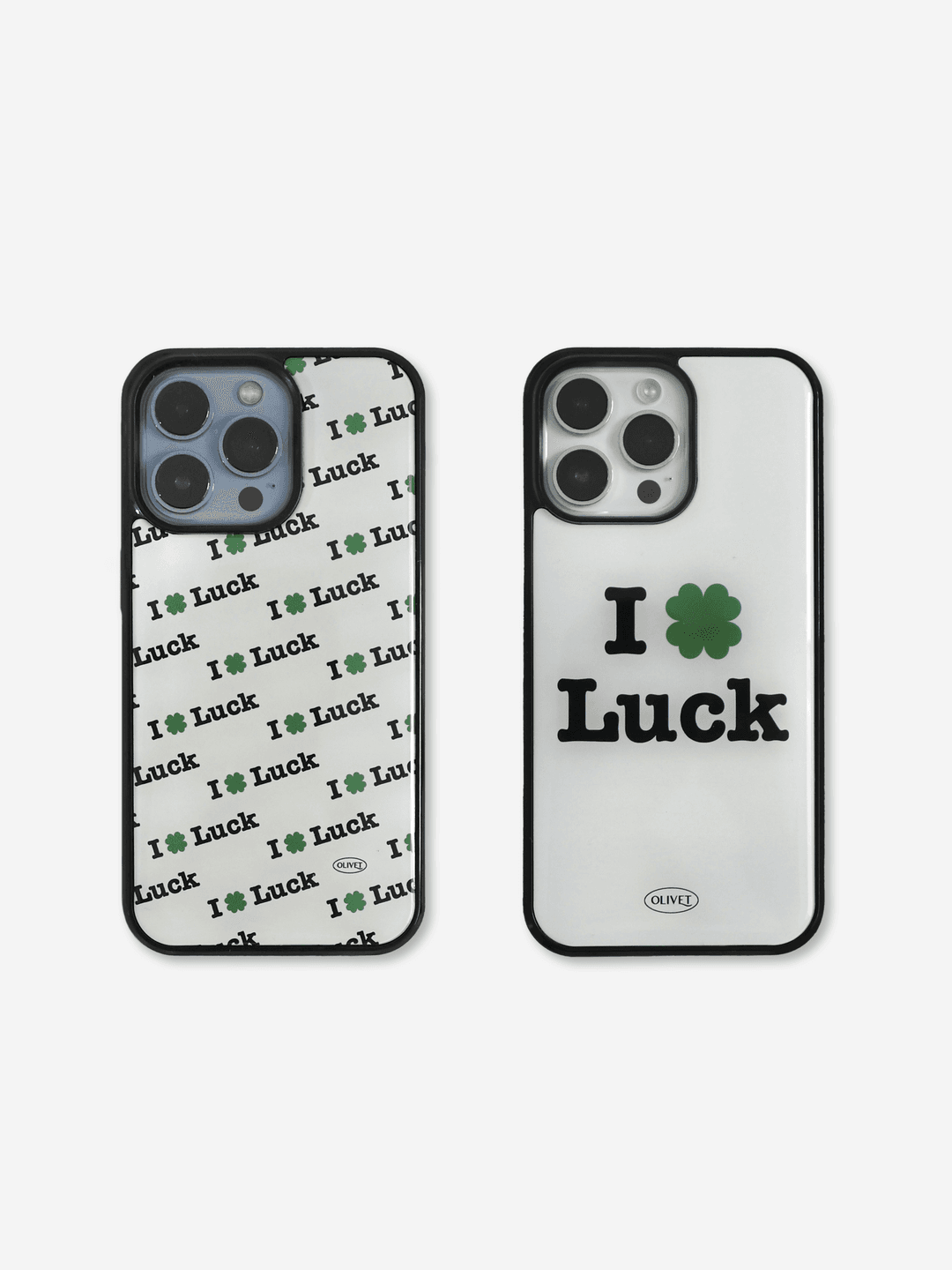 I  LUCK epoxy case (pattern / slogan)