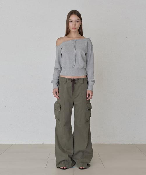 컴피 코튼 카고 팬츠 - 카키