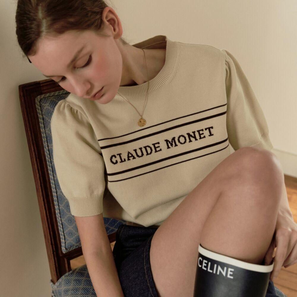 monet jacquard knit - butter