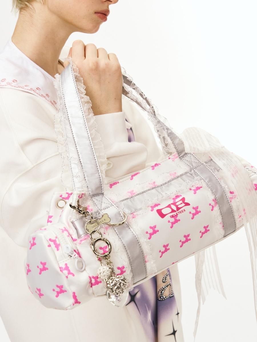 Deleteex Lace Shoulder Boston Bag