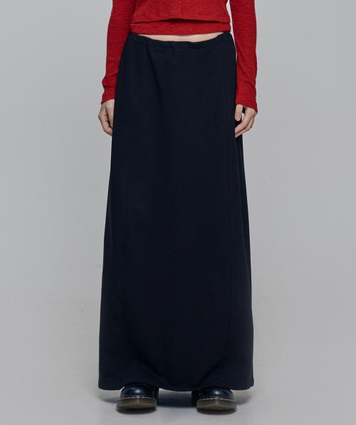 노먼 더블 맥시 스커트 Black