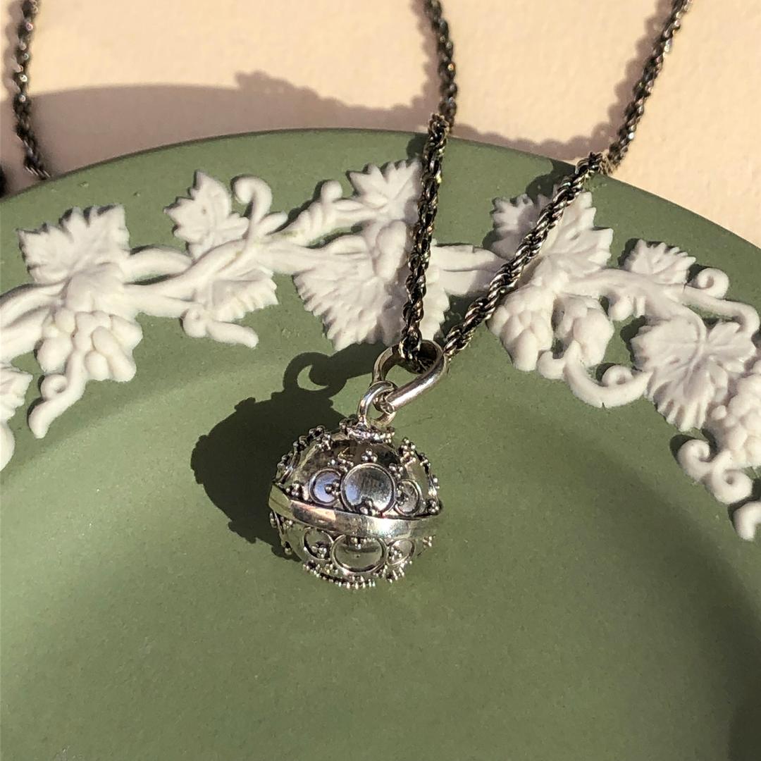 [무배] 925실버 빈티지 볼 은펜던트