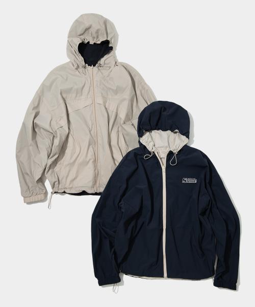 썸플레이스(SOME PLACE)  리버시블 인시전 나일론 윈드 브레이커 후드 집업 자켓 [베이지] - 사이즈 & 후기 | 무신사