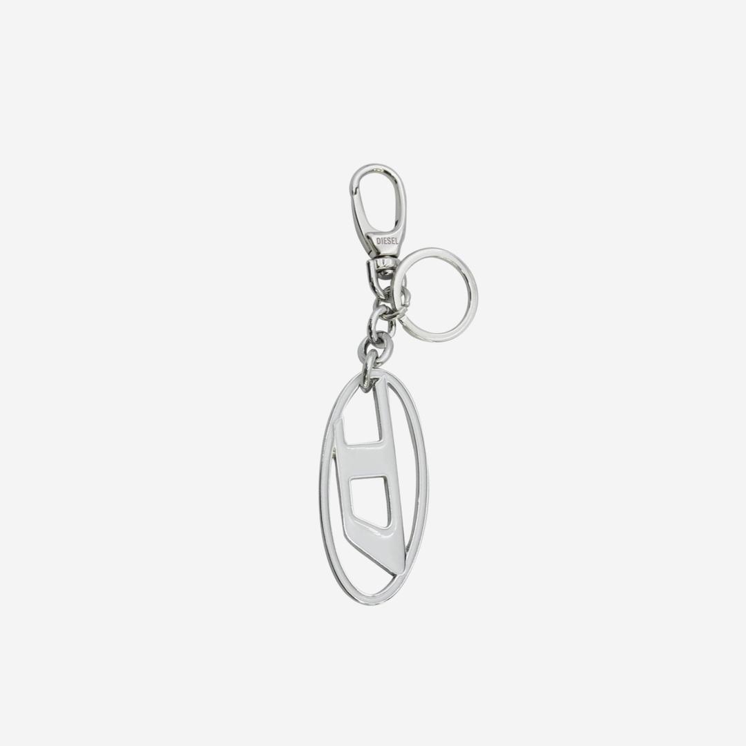Diesel Holy B Logo Keyring White