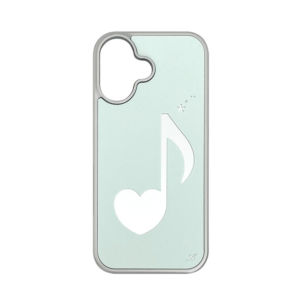 MELODY PHONE CASE MINT (silver mirror bumper)