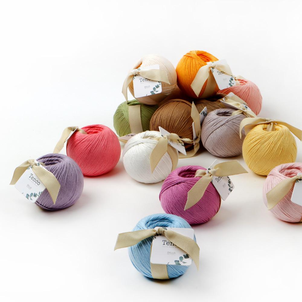 [일부컬러추가혜택]Tenco 4ply & DK 텐코 썸머얀 코튼-리오셀 코튼-텐셀실 뜨개실100g(28컬러)