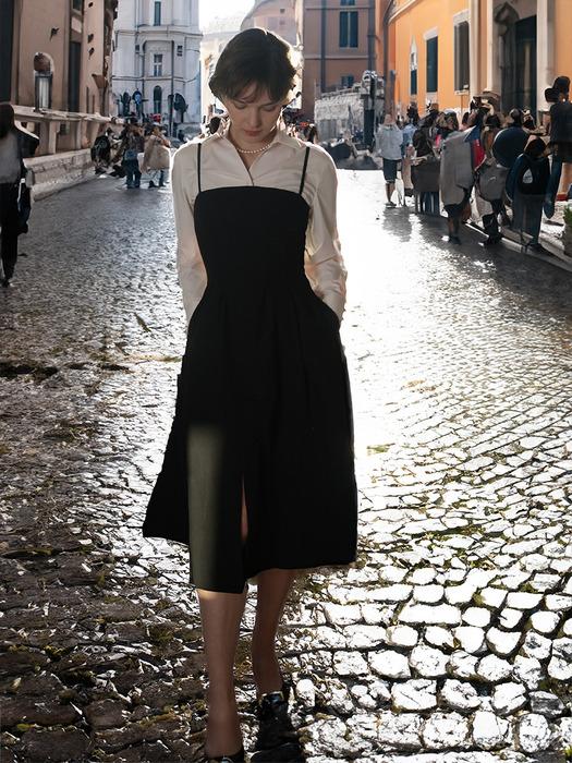 Suspender Unbalanced Dress