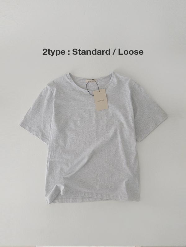 슬로우앤드 [인생티♥] made. 솔트 클린 반팔티셔츠 (스탠다드핏/루즈핏) - 7 color