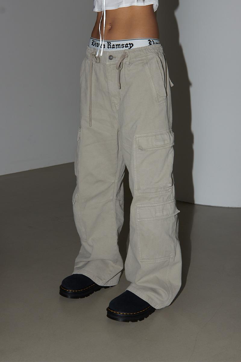 DOLLAR MULTI CARGO VINTAGE COTTON PANTS
