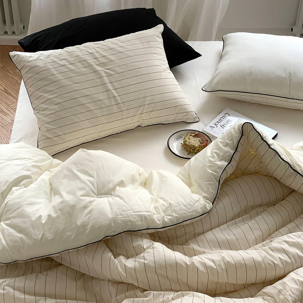 [라튤립] 이안 사계절 양면사용 보들보들 순면 차렵이불세트 4 colors / 간절기용 추가