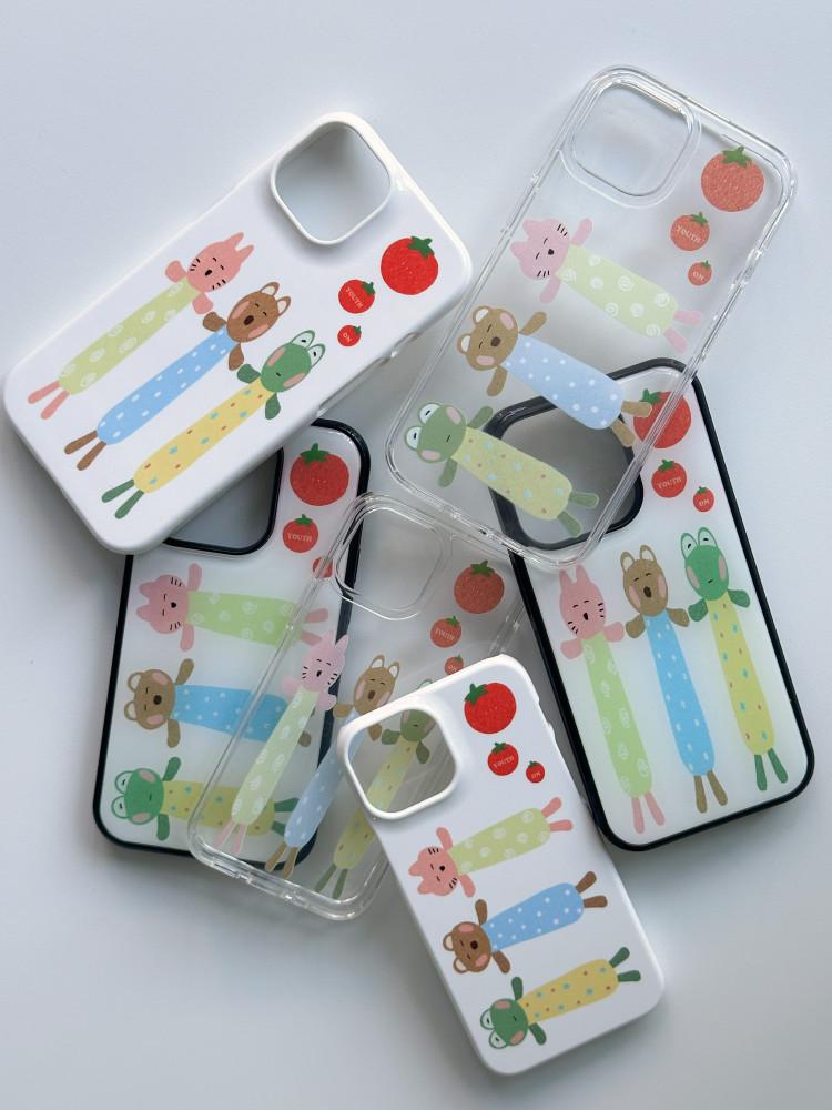 animal case 낙서 그림 아이폰 하드 젤하드 에폭시케이스 iPhone 14PRO