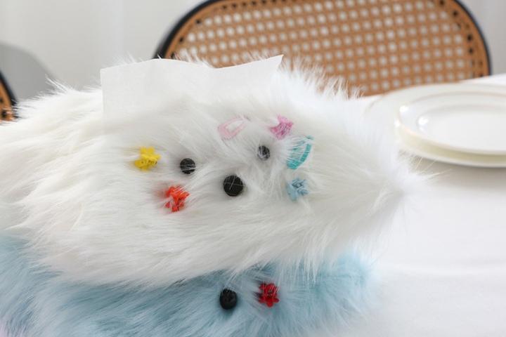 털뭉치 강아지 티슈 파우치 커버 케이스 3color 빈티지 인테리어 소품