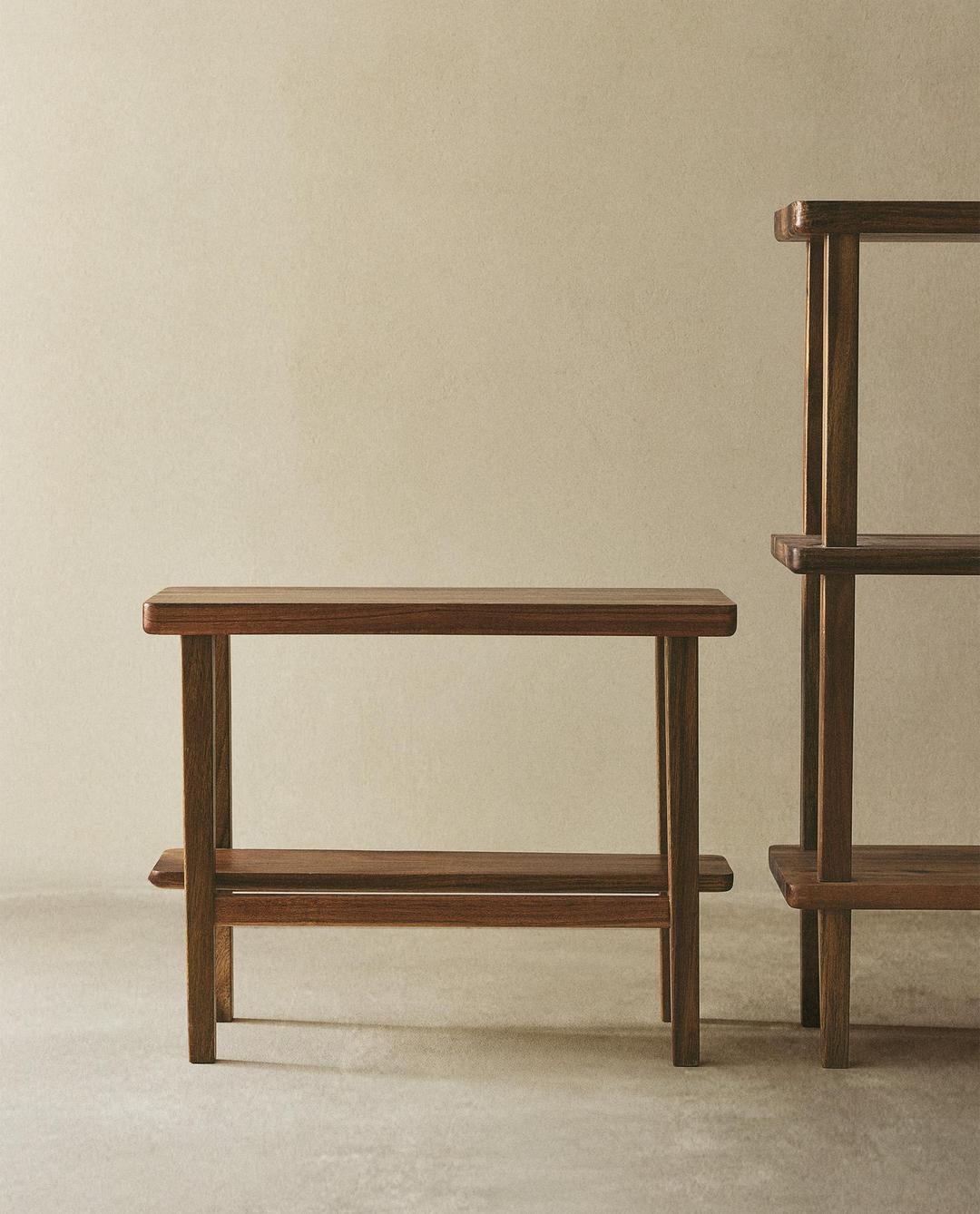 아카시아 원목 벤치