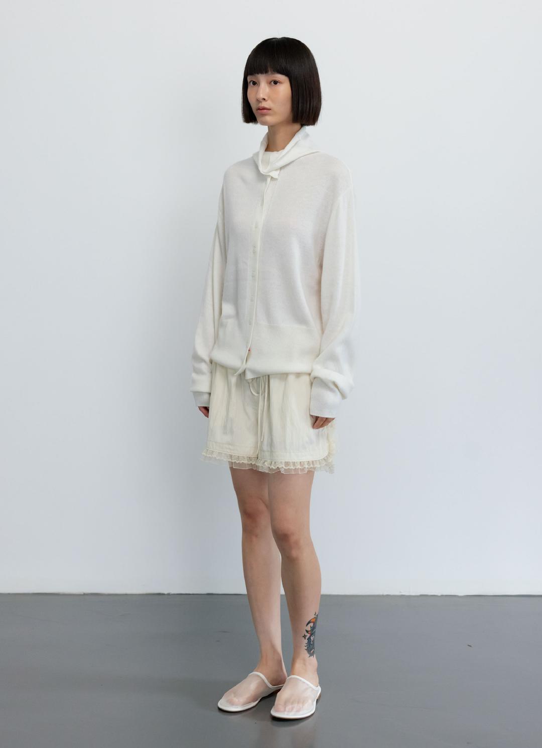25SS LACE TRIMMING SHORTS / IVORY