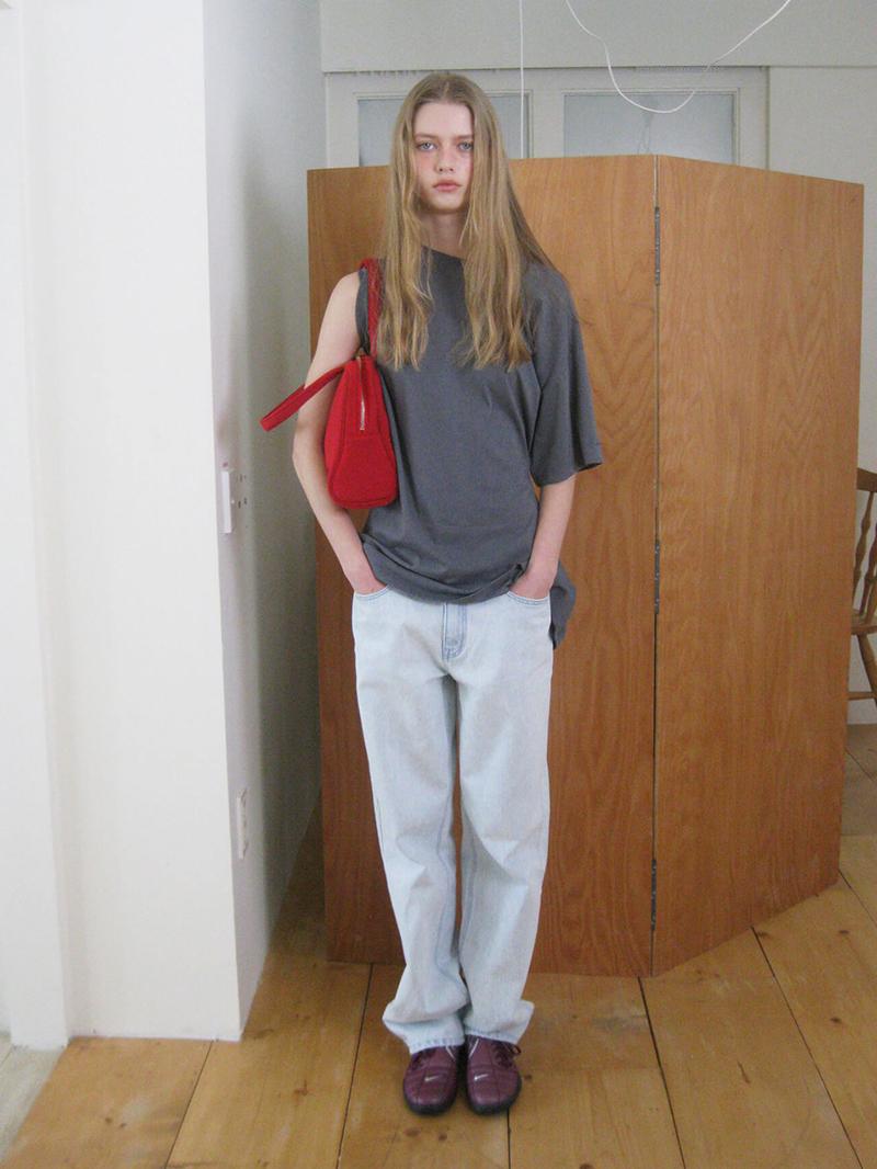Nika Gathered Tee Gray Fog (4th)