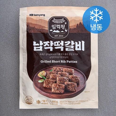 삼양 임꺽정납작떡갈비 (냉동), 1kg, 1개 - 떡갈비/너비아니 | 쿠팡