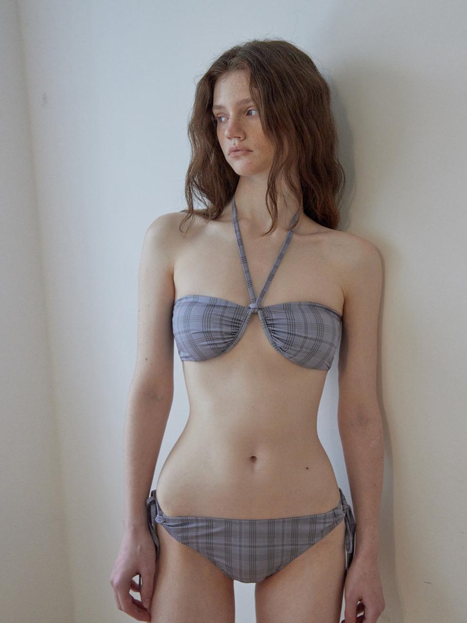 [5/11출고]V halter bikini_ash lavender