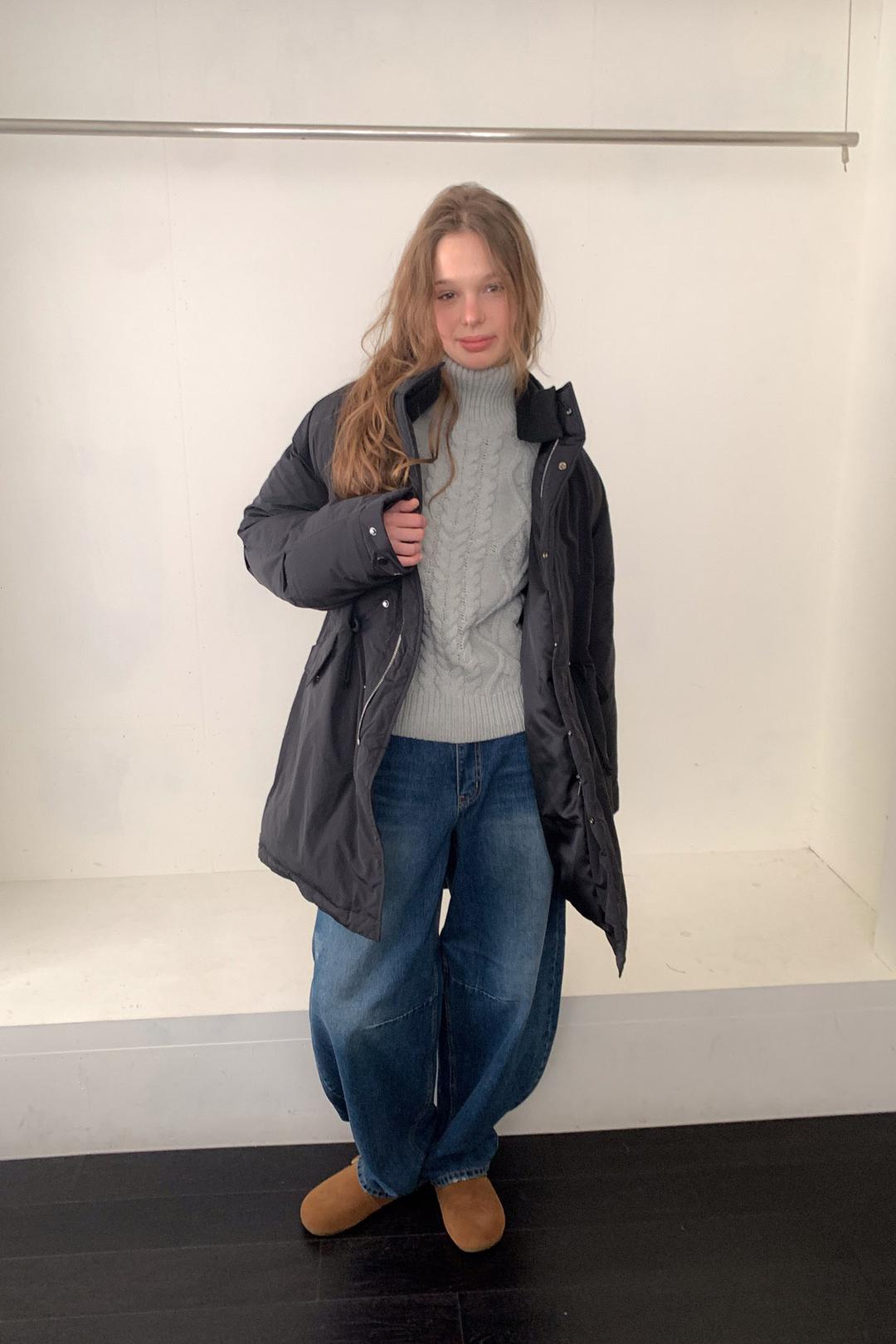 (시즌오프) Brook Puffer Coat / Black