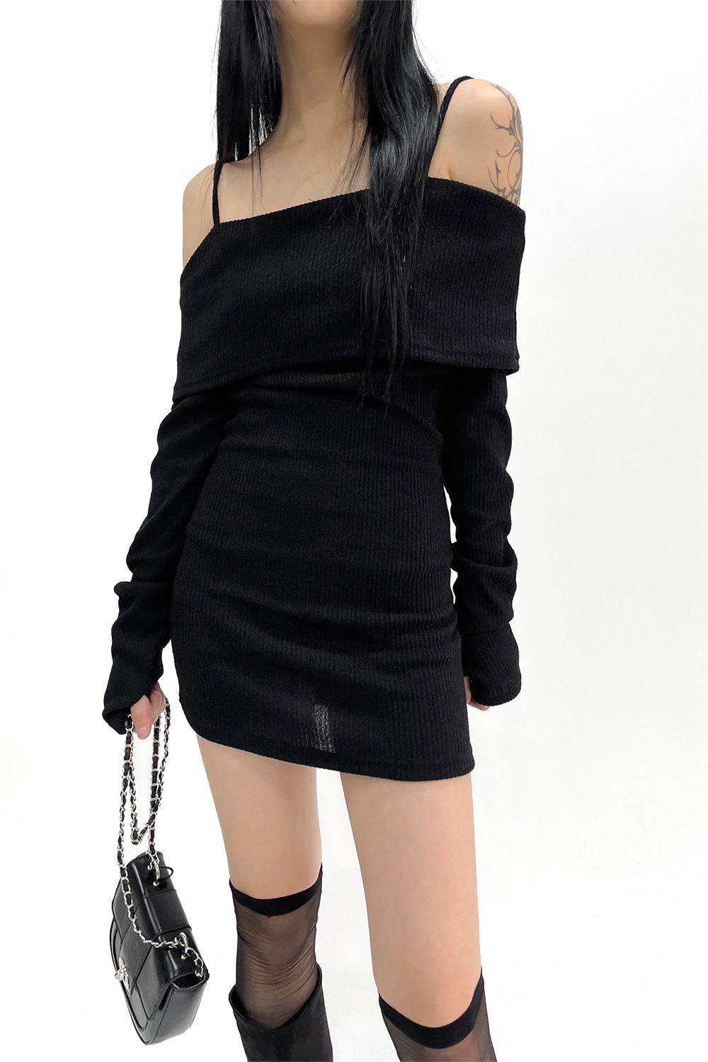 fold off shoulder ops (2colors)