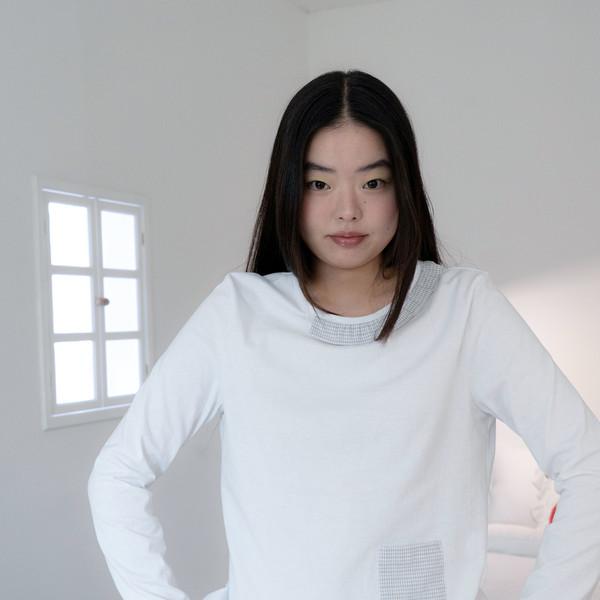 FRILL POCKET T (WHITE)