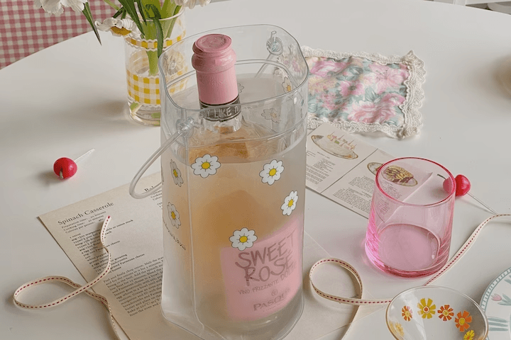 플라워 플링백(와인칠링백)