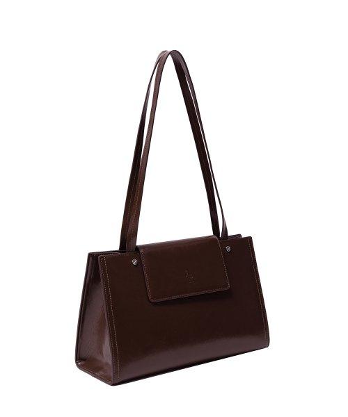 볼티드 스퀘어 숄더백 [BURGUNDY]