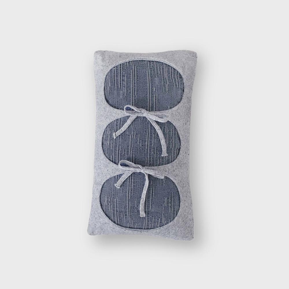 Denim Ribbon Cushion(솜포함)