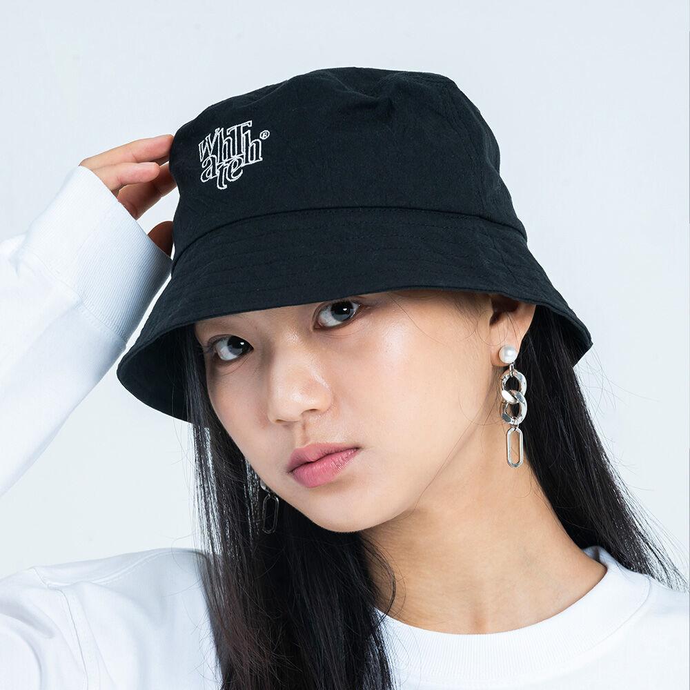 왓더웨어 버킷햇 벙거지모자 블랙