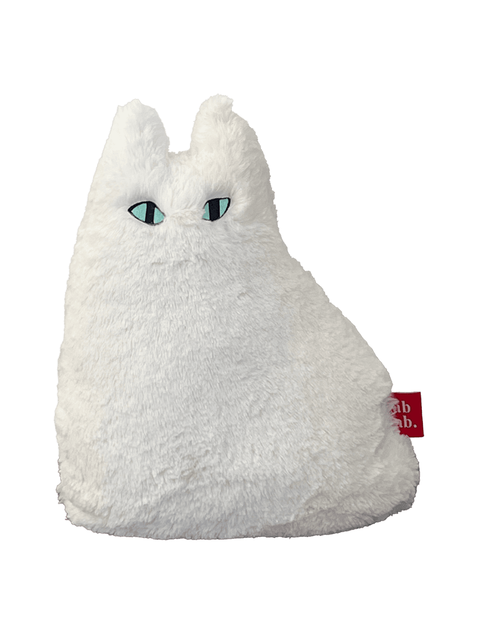 Fat cat cushion ( White )