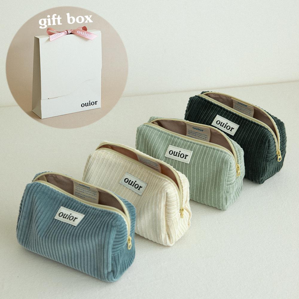 [단독포장] 위올 에브리데이 코듀로이 파우치 (4종 택1)