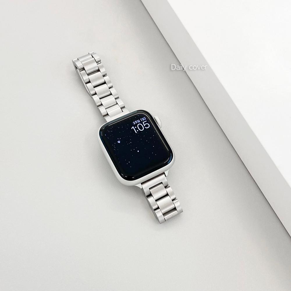 애플워치 스트랩 미니 모던 메탈 밴드 시계줄 데일리커버