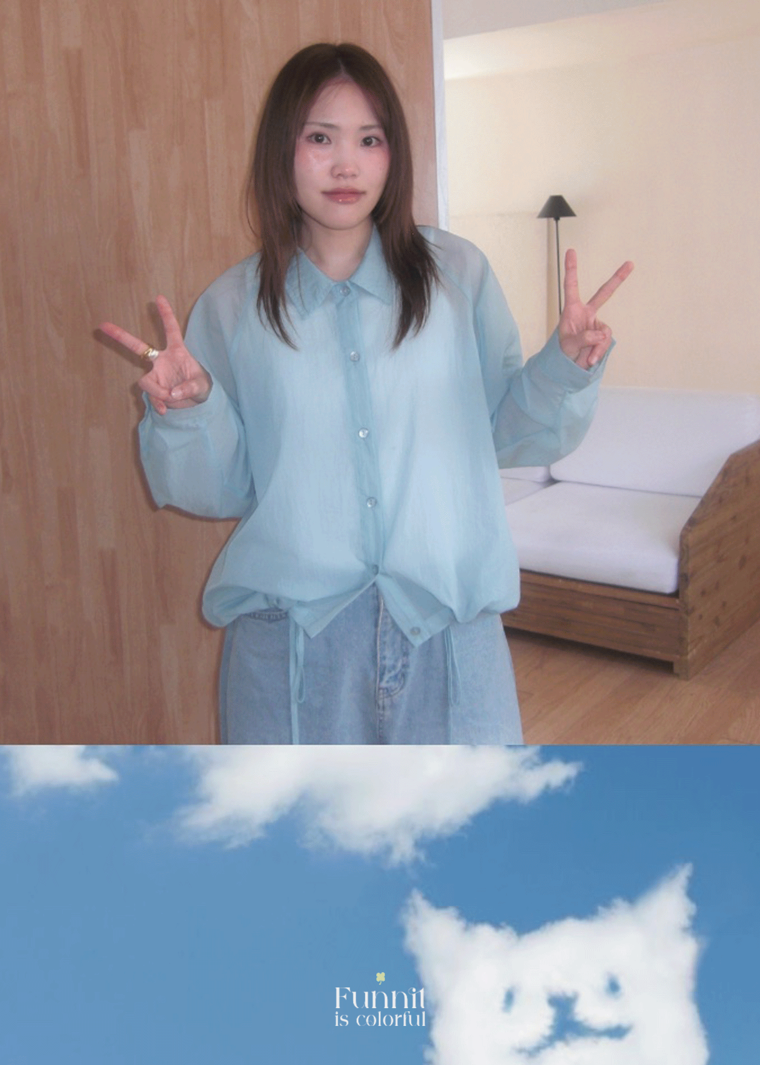 Made ocean string Sh -Sky(예약배송 4월21일)