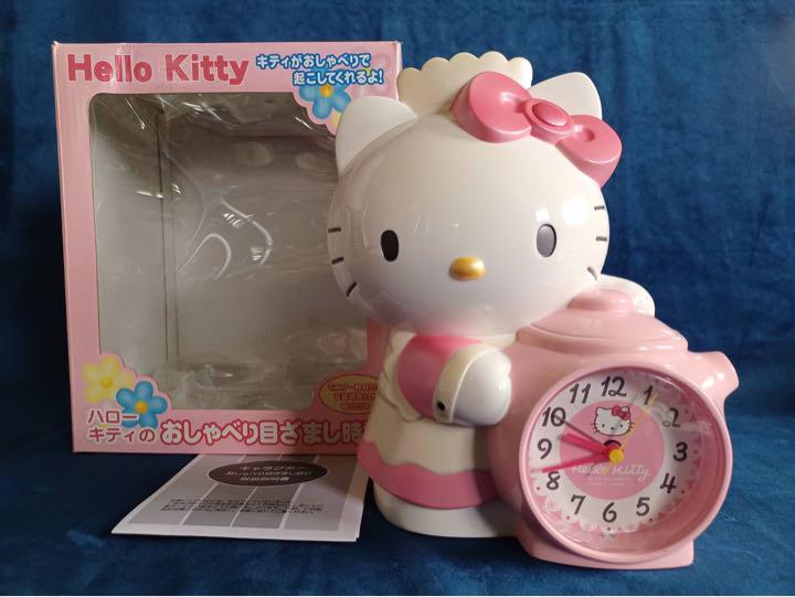 ハローキティ　おしゃべり　目覚まし時計　サンリオ　Hello Kitty