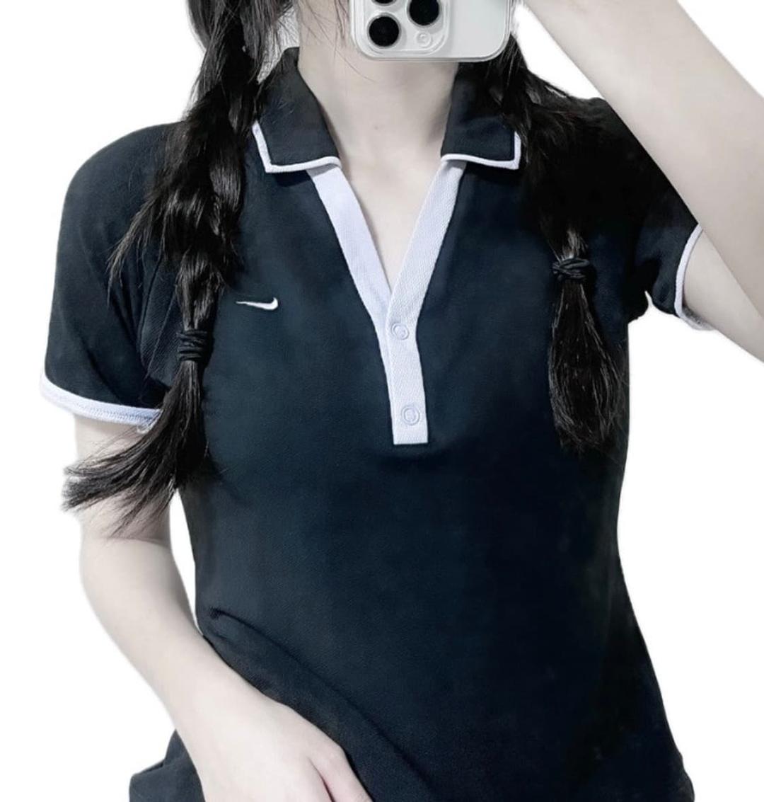 나이키 블랙 연보라 카라 반팔 | 후루츠패밀리