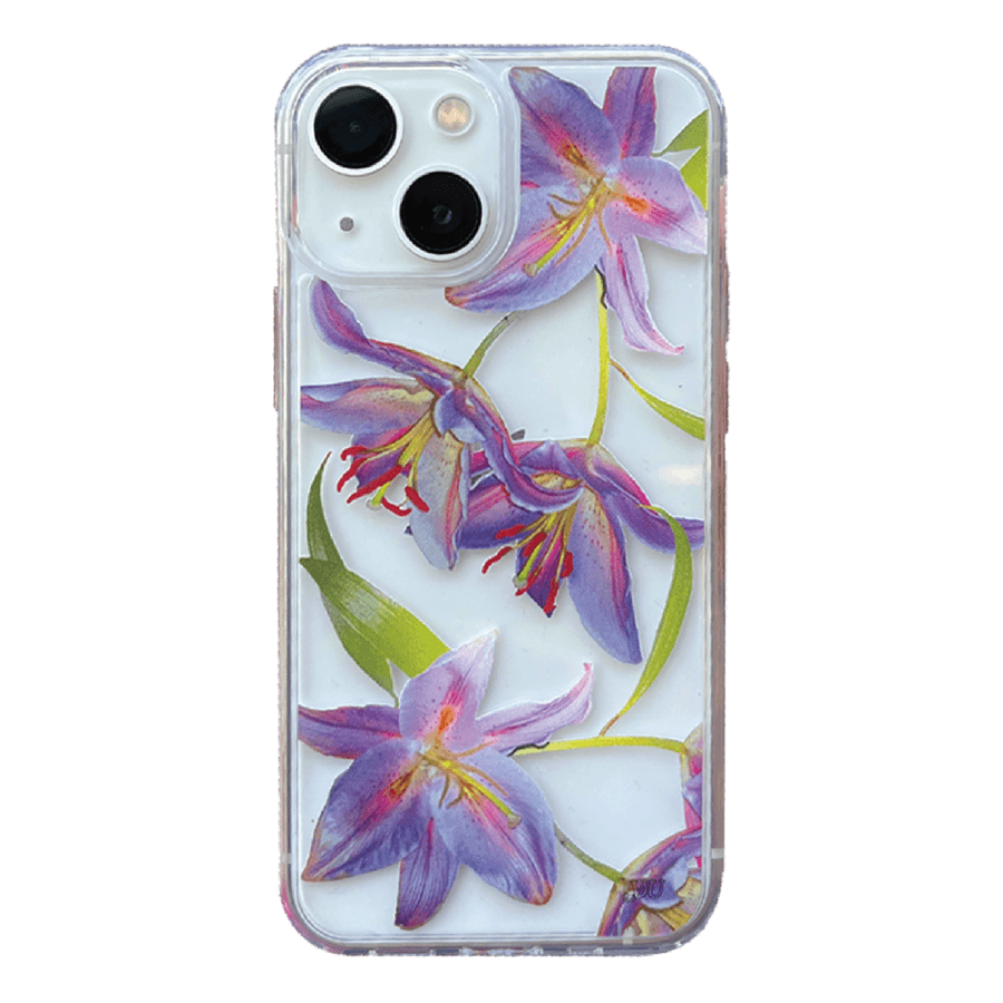 Midnight Lily Clear Case