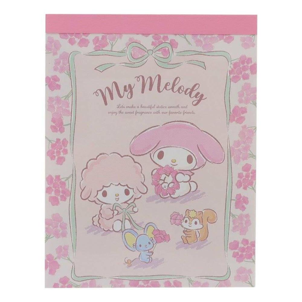 마이멜로디 산리오 꽃 미니 메모지