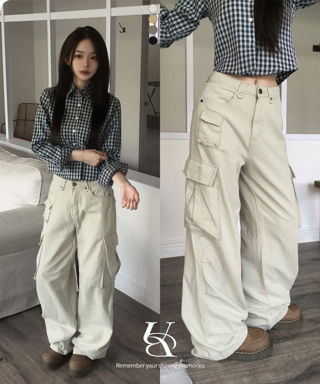 언버티 [기획/숏,롱] tape pocket cotton long pt_4color