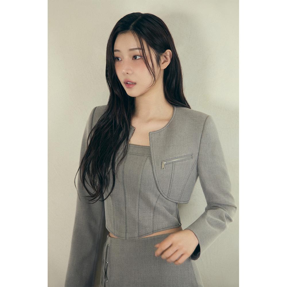 크롭 볼레로 나시 세트 자켓 ES2WJ362