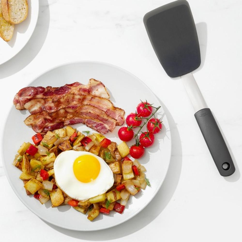 옥소 굿그립 실리콘 플렉서블 뒤집개 - 그레이