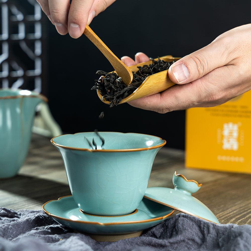 Ru Ware-Chinese Covered Tea Cup(盖碗) - Bean Green