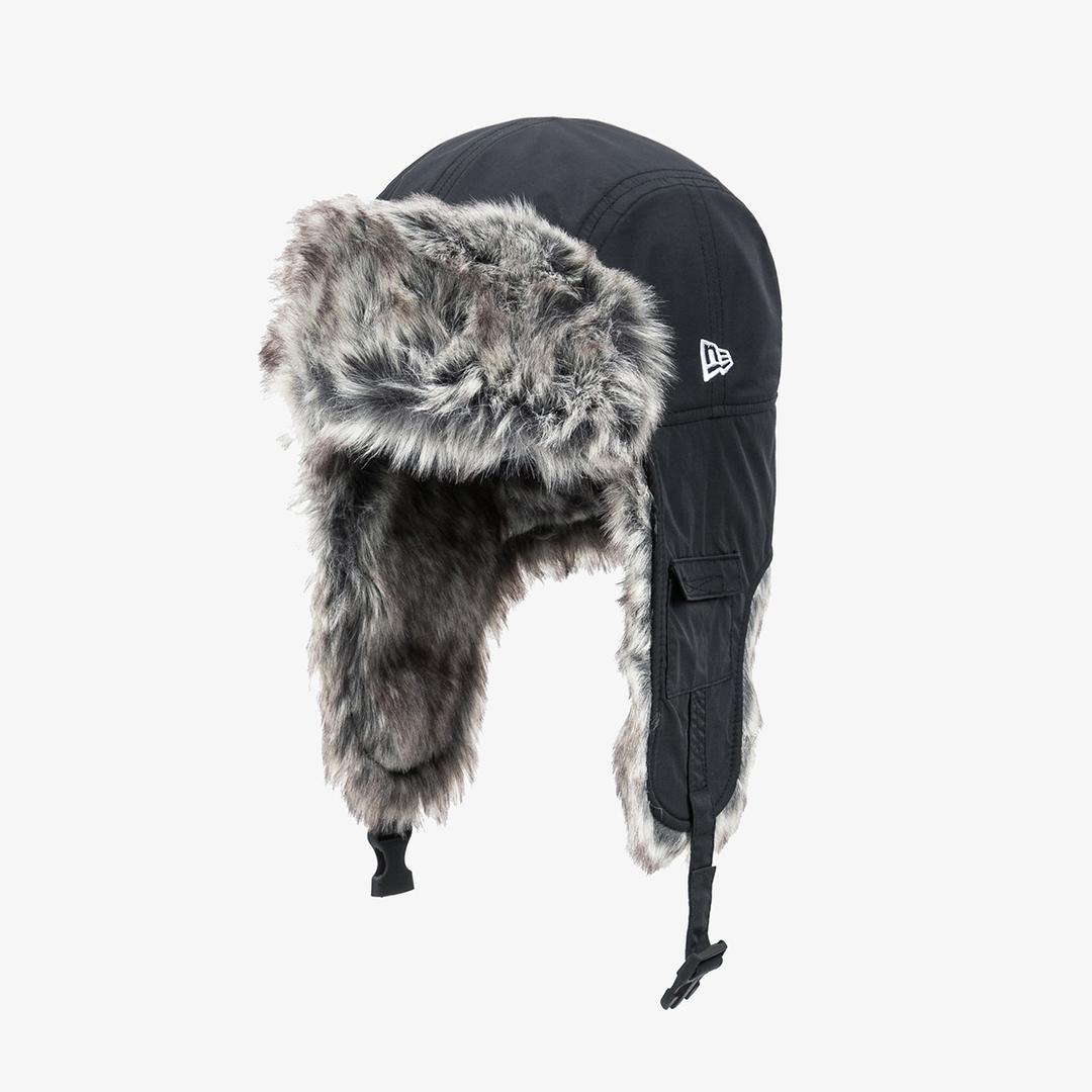 아웃도어 퍼 트래퍼 블랙