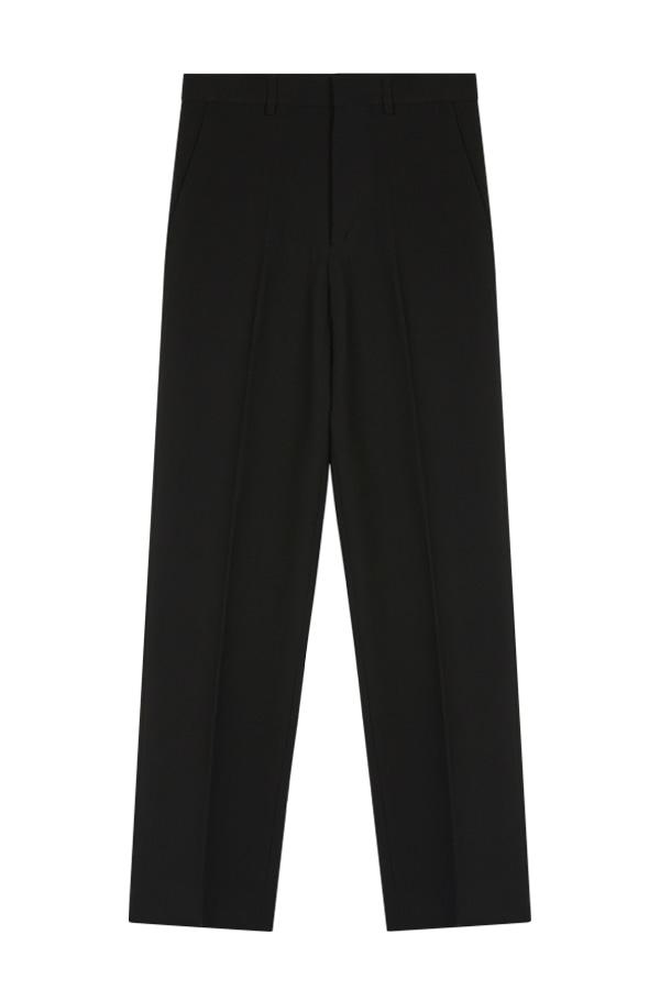 세미 와이드 슬랙스 블랙